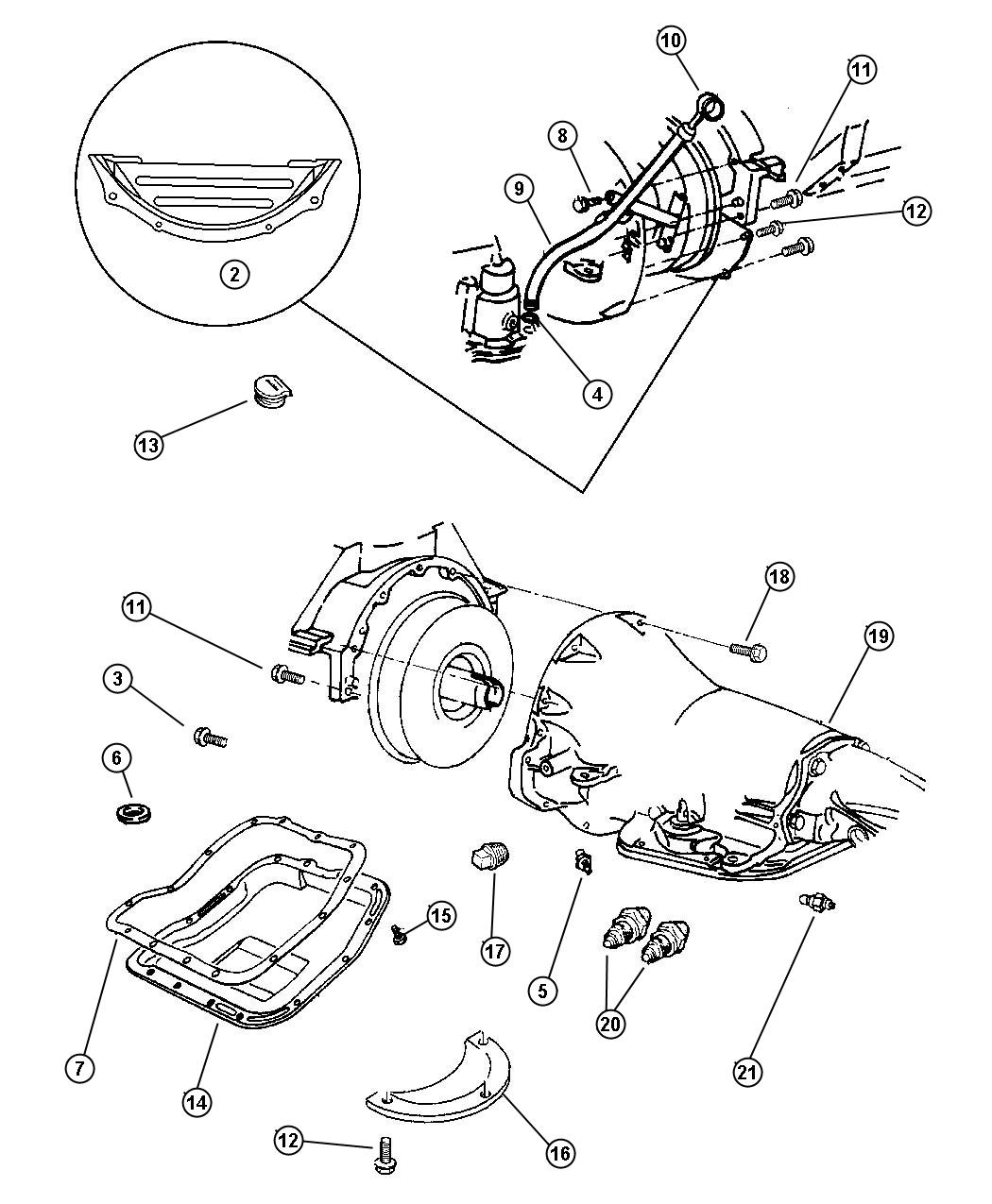 04428472 - MOPAR Cover. Transmission dust | Factory Chrysler Parts