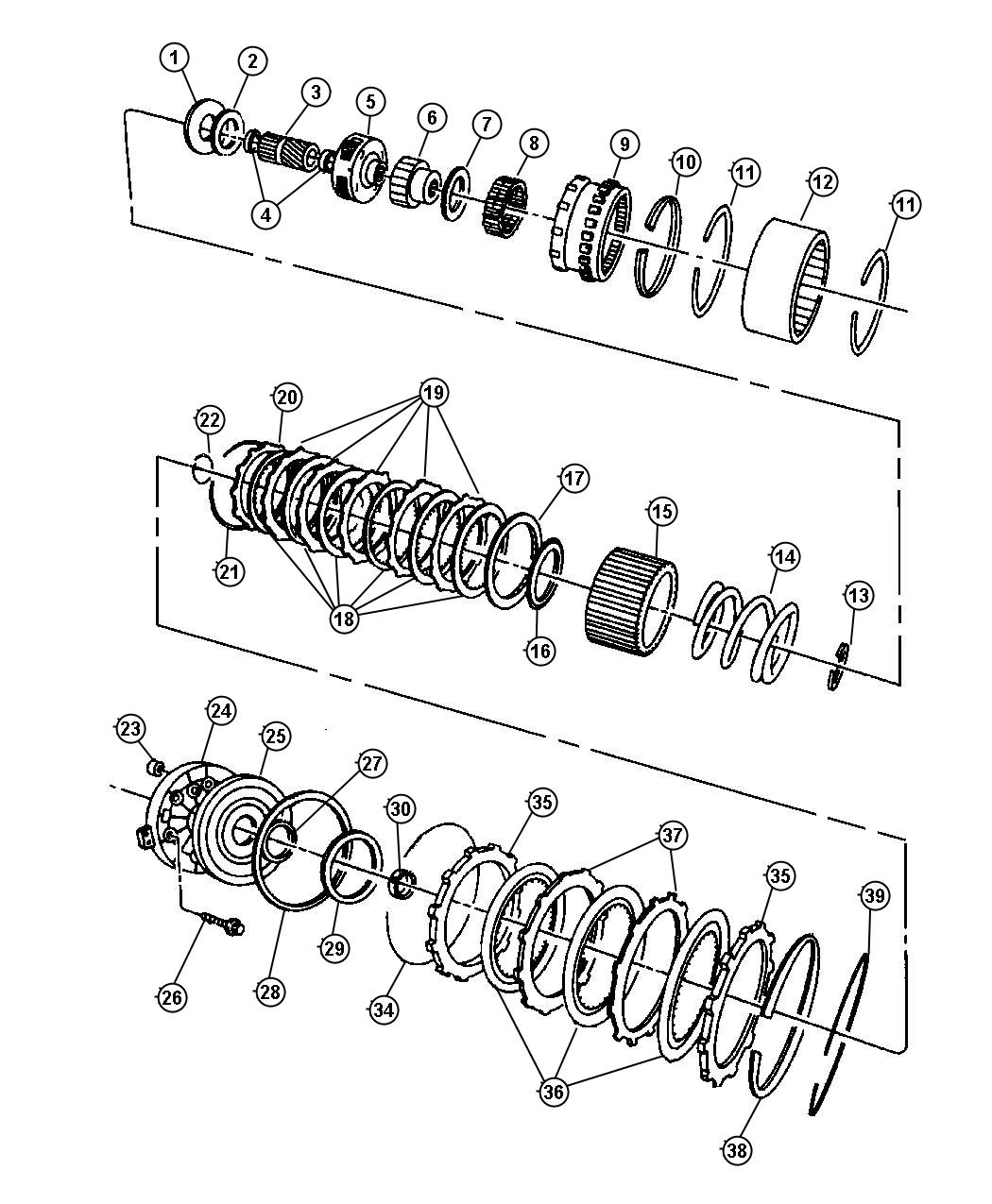 04617352 - Dodge Seal. Outer. Overdrive clutch piston | Factory