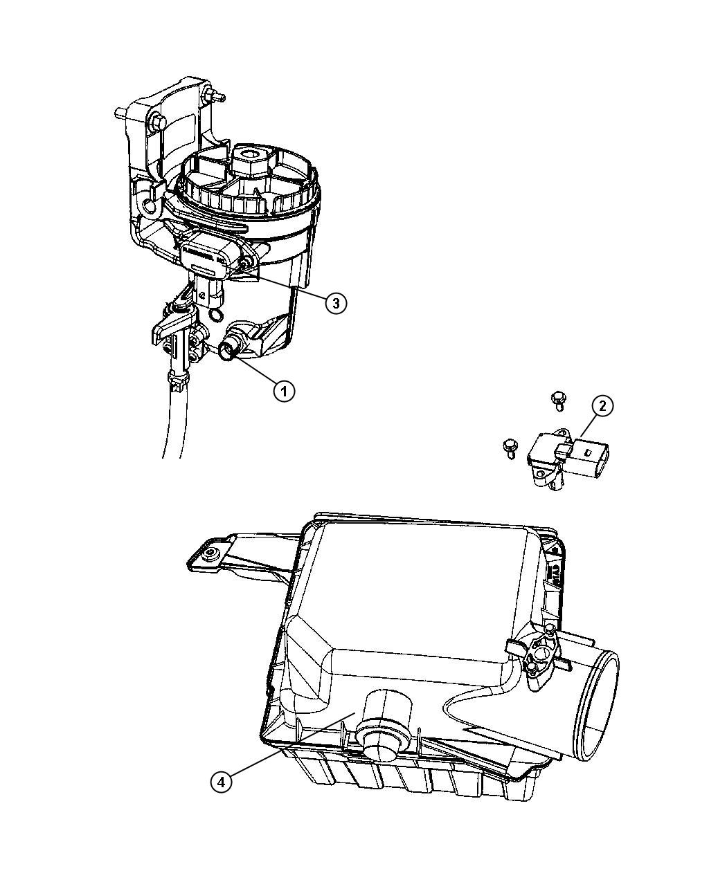 Dodge Ram 2500 Gauge  sensor  Air flow air restriction  